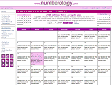 Tablet Screenshot of numberology.com